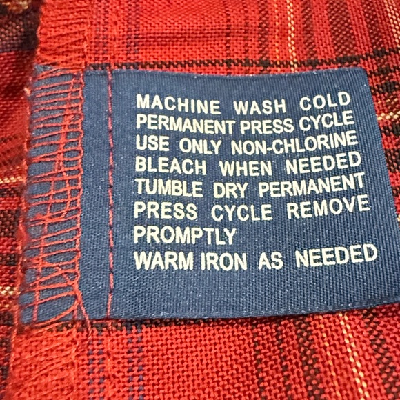 Towncraft Red and Black Plaid Men's Shirt XL - Picture 10 of 11